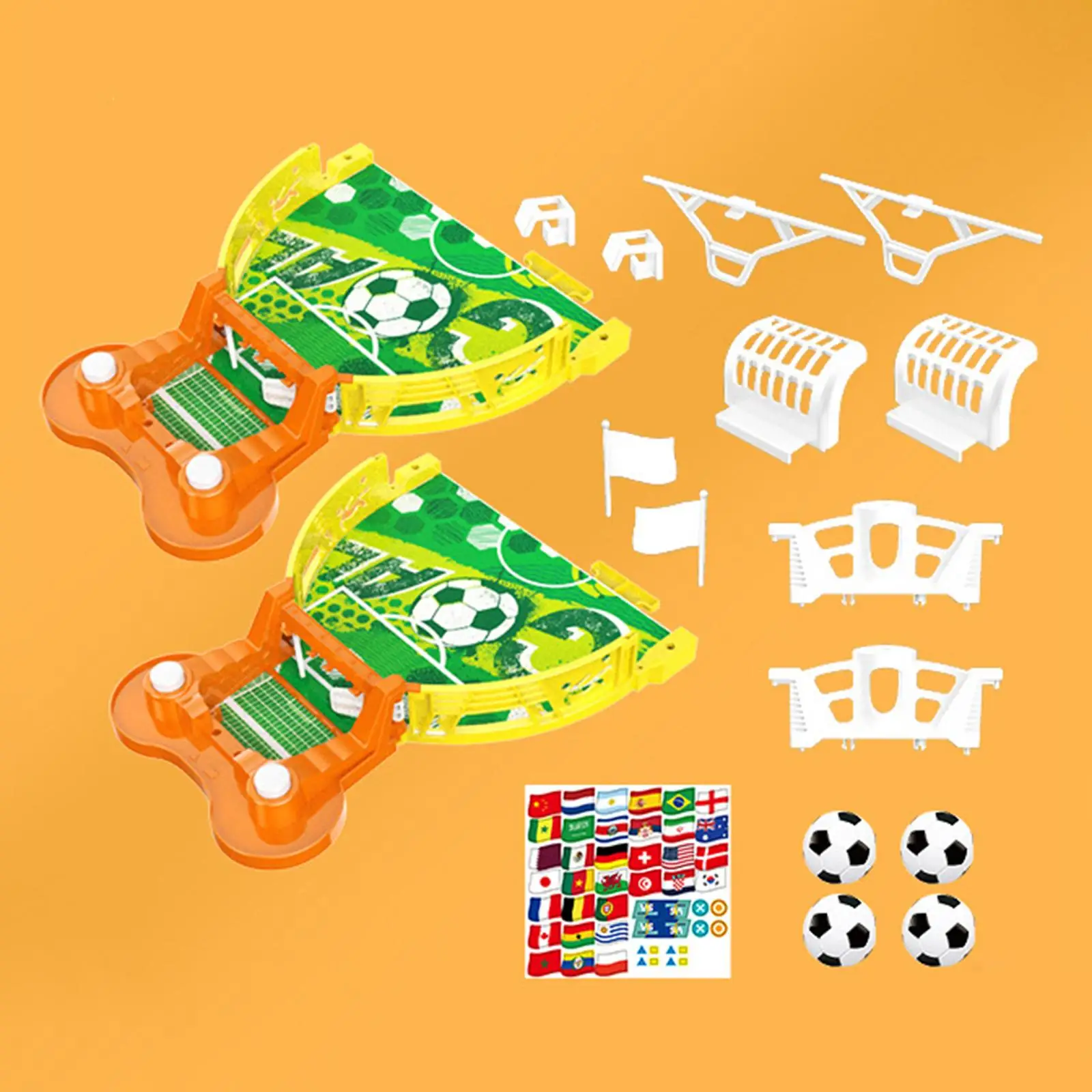 Mini Table Soccer Game Portable Desktop Toy Tabletop Football Game Toy for Entertainment Kids Adults Children Family Boys Girls