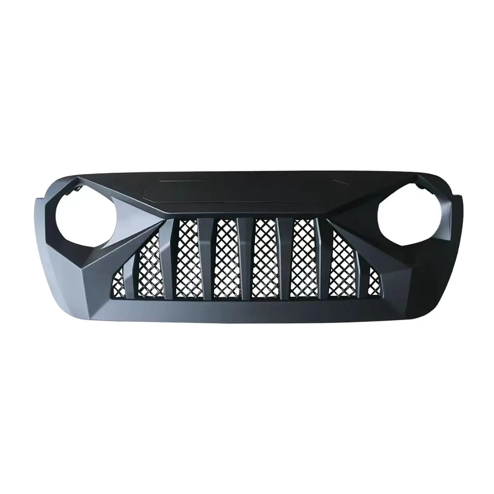 Front Grille Grill Replace Parts/ Black Decoration Durable/ Easy Installation for JL Automotive Accessories