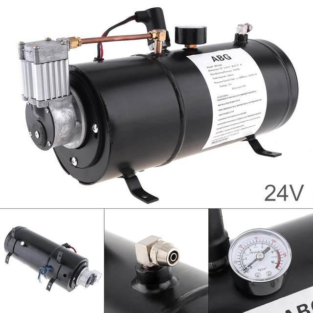 Kit compressore serbatoio clacson per camion auto 3 Gal 12L 200PSI  serbatoio compressore d'aria 150DB 4 tromba suono tromba d'aria 12V -  AliExpress