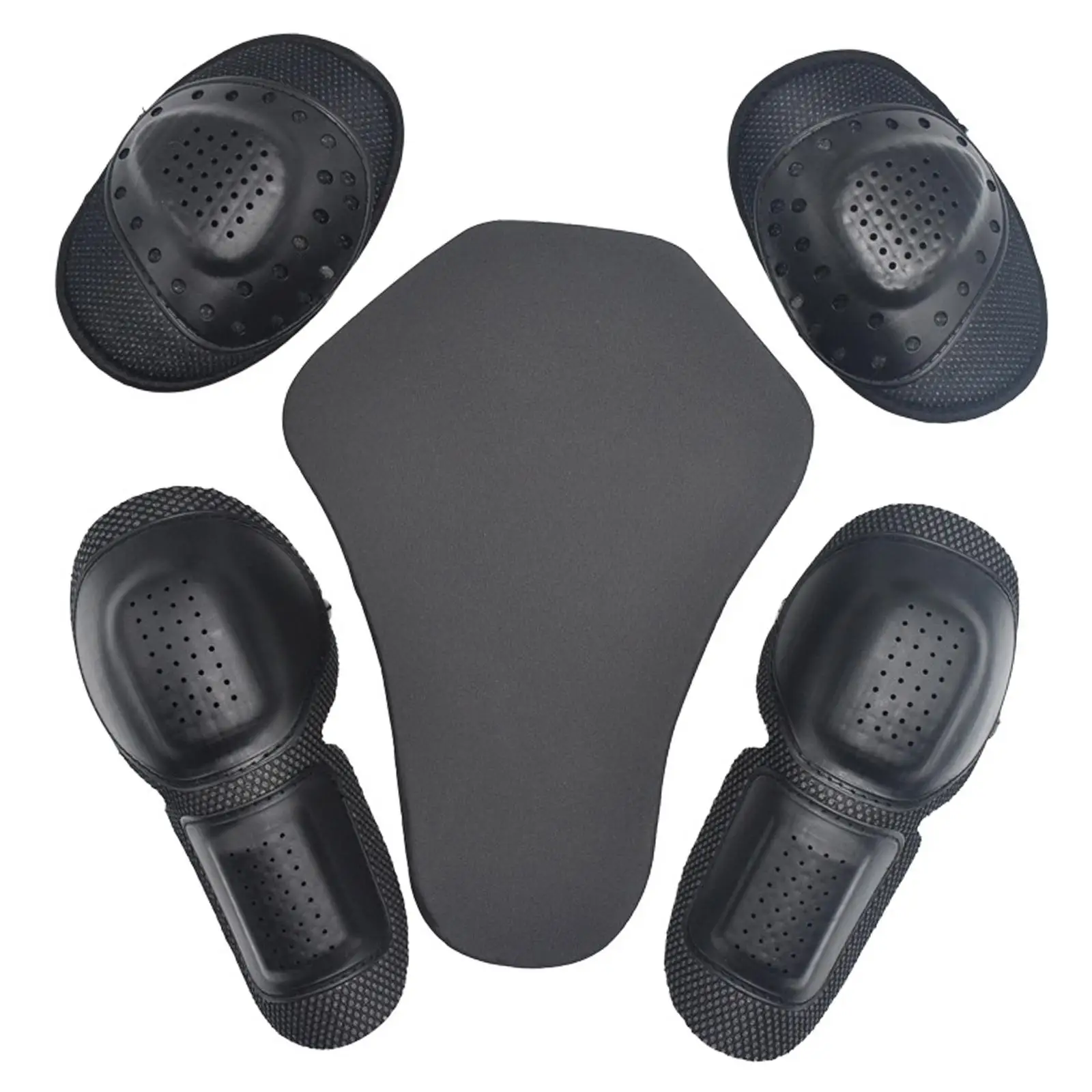 5Pieces Riding Shoulder Protector Motorbike Protection Set Fits for Racing