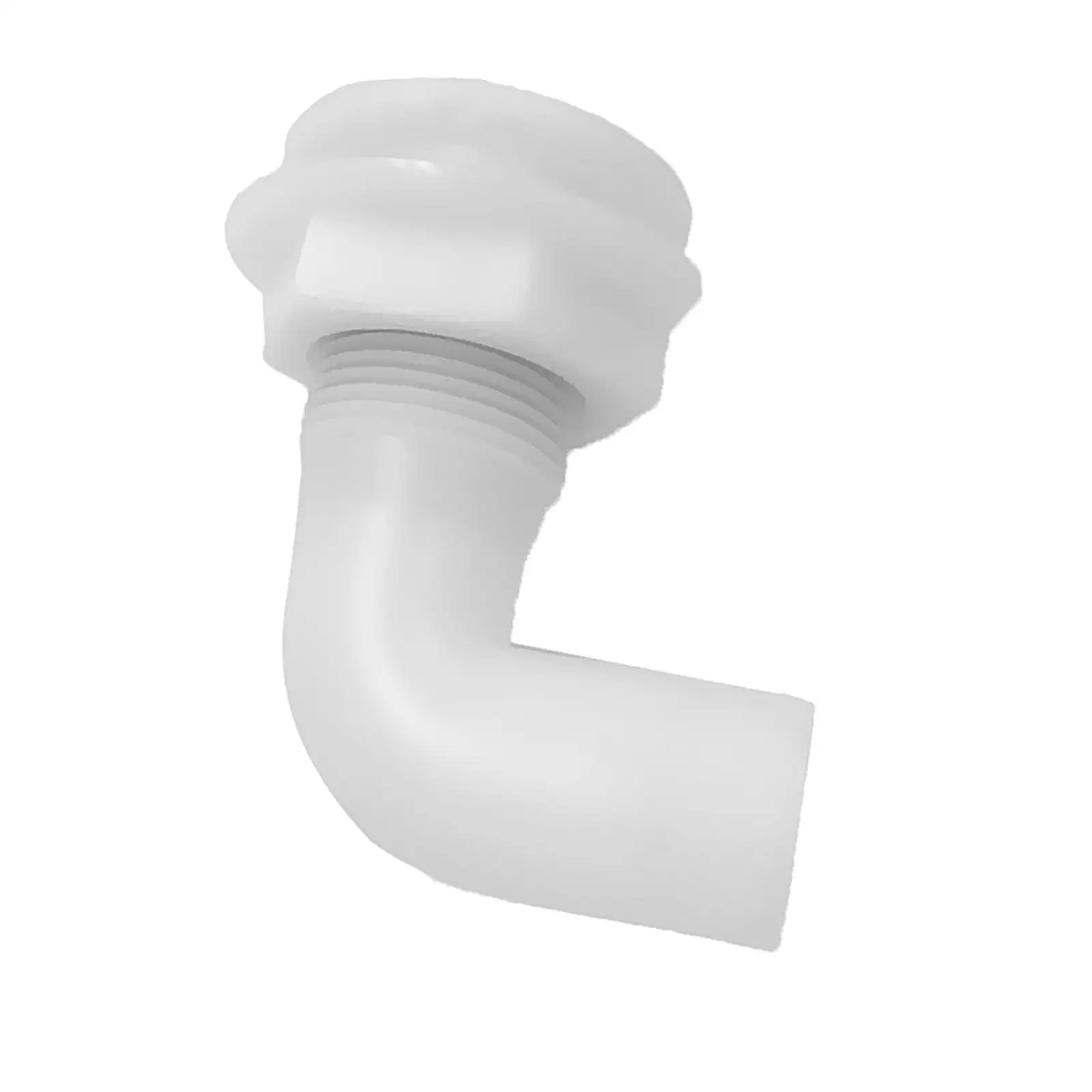 White  90 Ddgree Thru-Hull Fitting Hose Fitting for Boats
