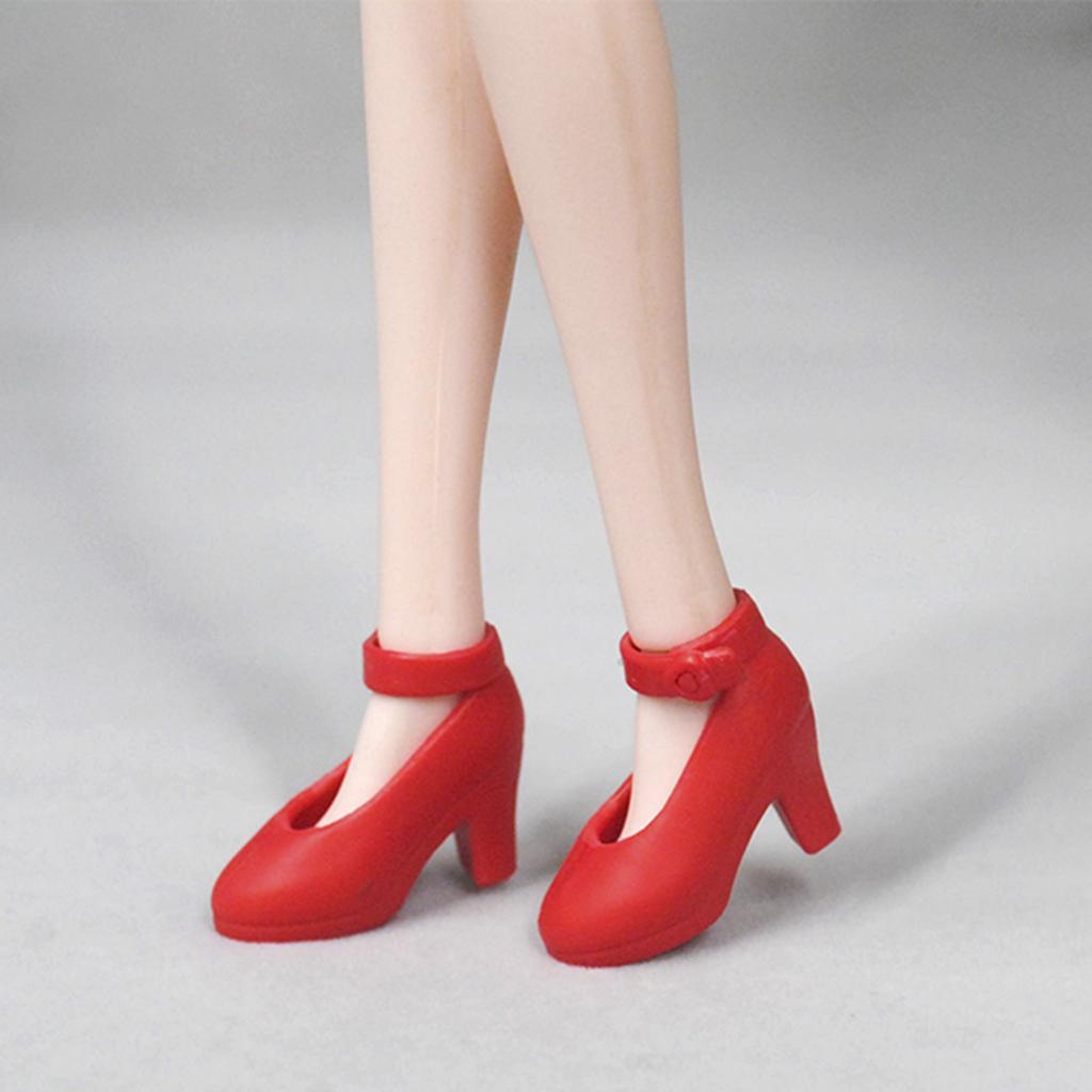 1:6 Fashionable BJD Shoes Plastic High Heel Shoes for BB Blythe SD Dress up Outfits Accs Girl Doll
