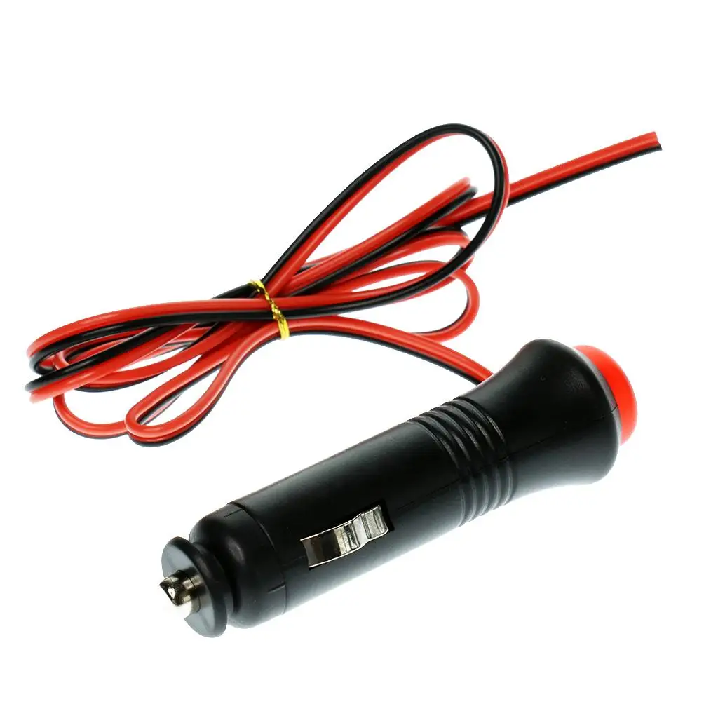 1m 12V/24V Car Cigarette Lighter  Cord Socket Plug Switch with 