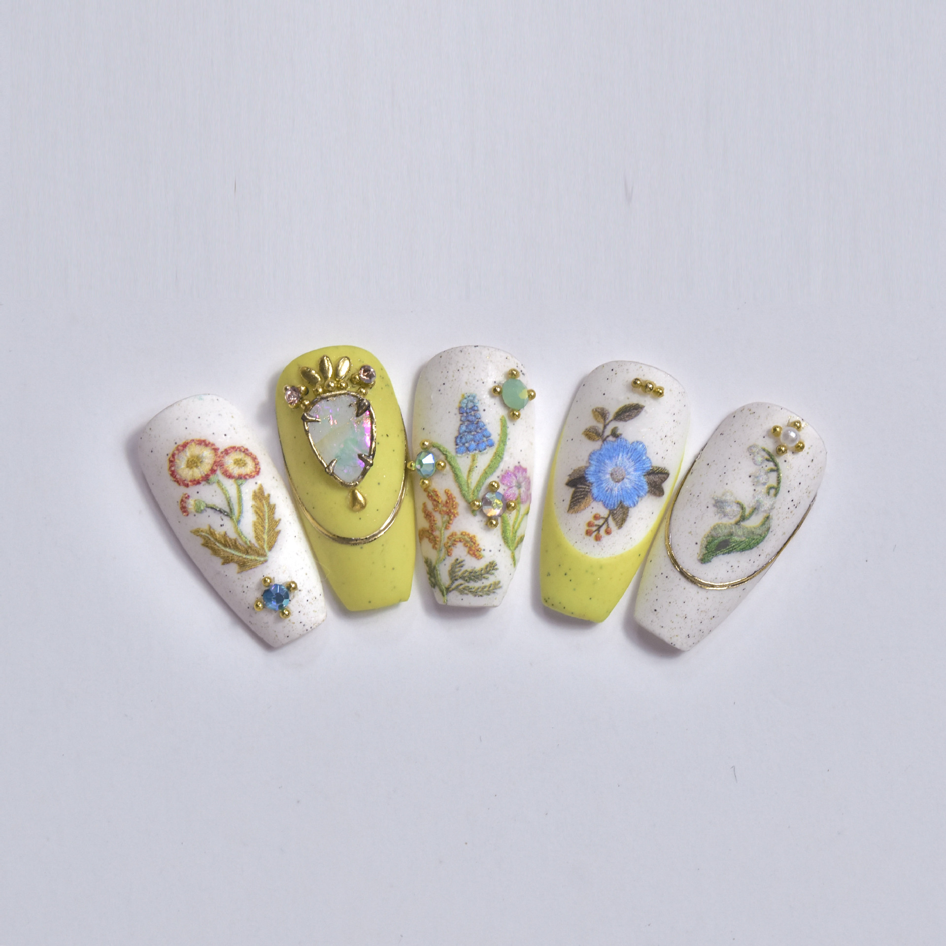 Best of Flowers Embroidery Design 5D Soft Micro-carved Self Adhesive Nail Art Stickers 3D Manicure Decals Wholesale Dropshipping Reviews & Tips - Image 3