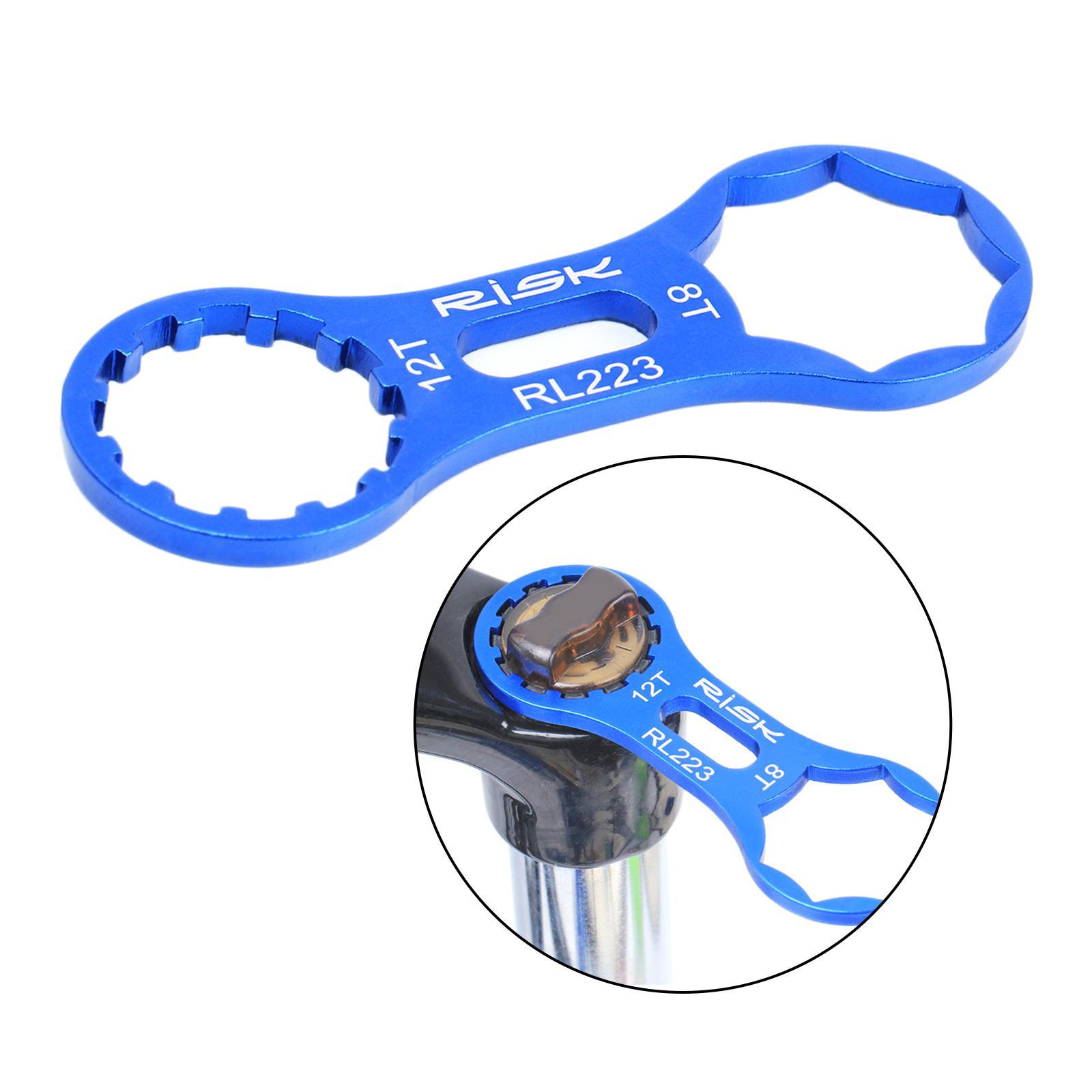 8T/12T Dirt Bike Remover Repair Tool MTB Bike Fork  Wrench For XCR/XCT/XCM/RST Front Fork, Cycling Bicycle Fork  Spanner