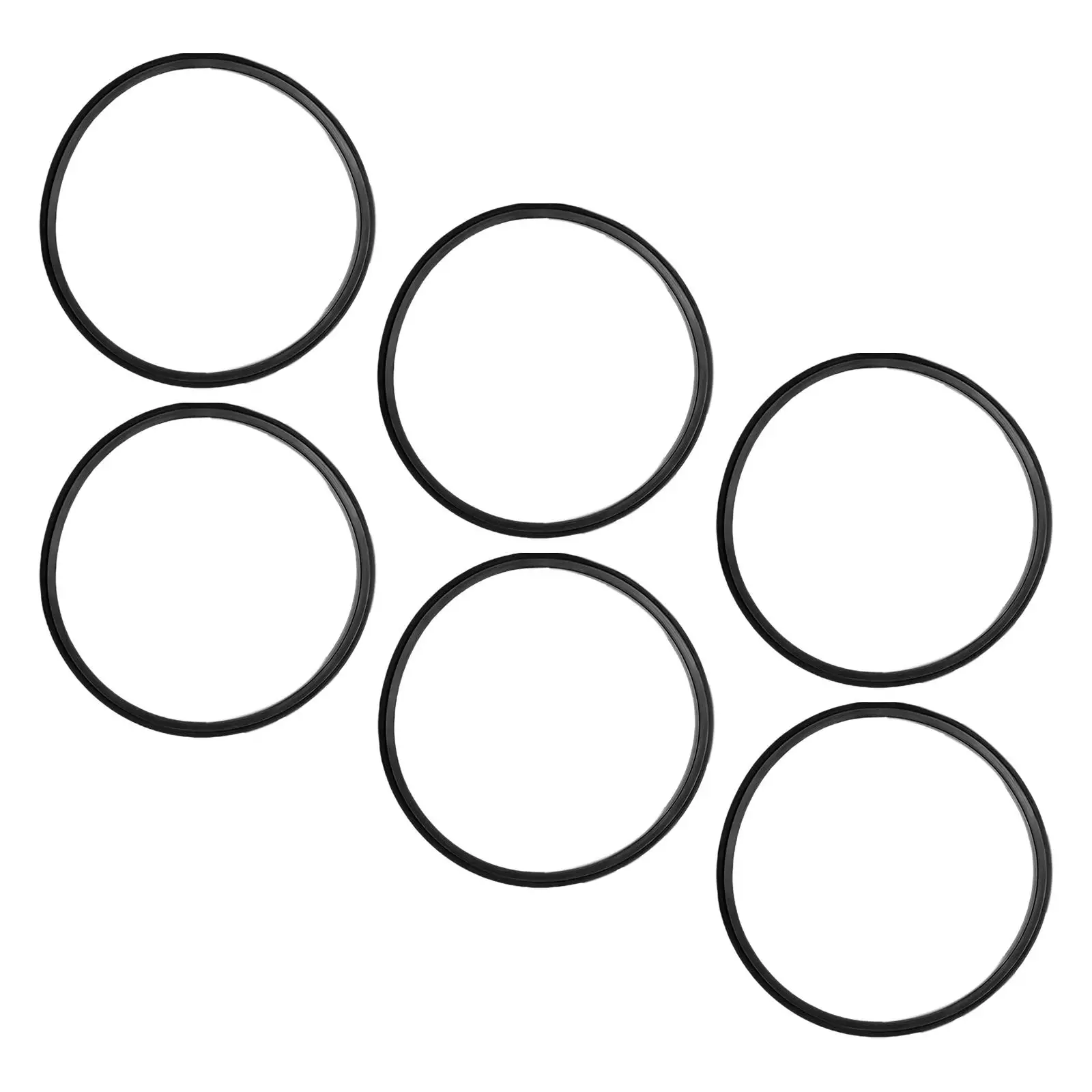6x Silicone Jar Gasket Silicone Replacement Gasket Sket Replacement Silicone Sealing Ring for Glass Jars Food Containers