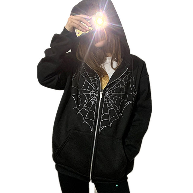 Cyber Falling Futuristic Y2K Hoodie - Aesthetic Clothes Shop