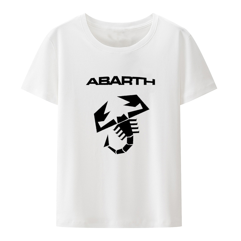 T-shirt abarth scorpion da uomo stile italiano cotone casual_voghion.com
