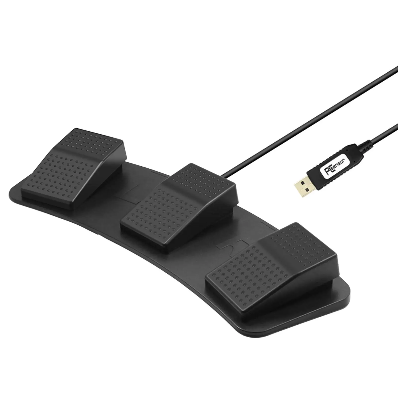 Upgraded USB Triple Foot Pedal PC Game Foot Pedal Keyboard Action Switch Pedal 3 Pedal Control Custom for Gaming Equipment Mouse