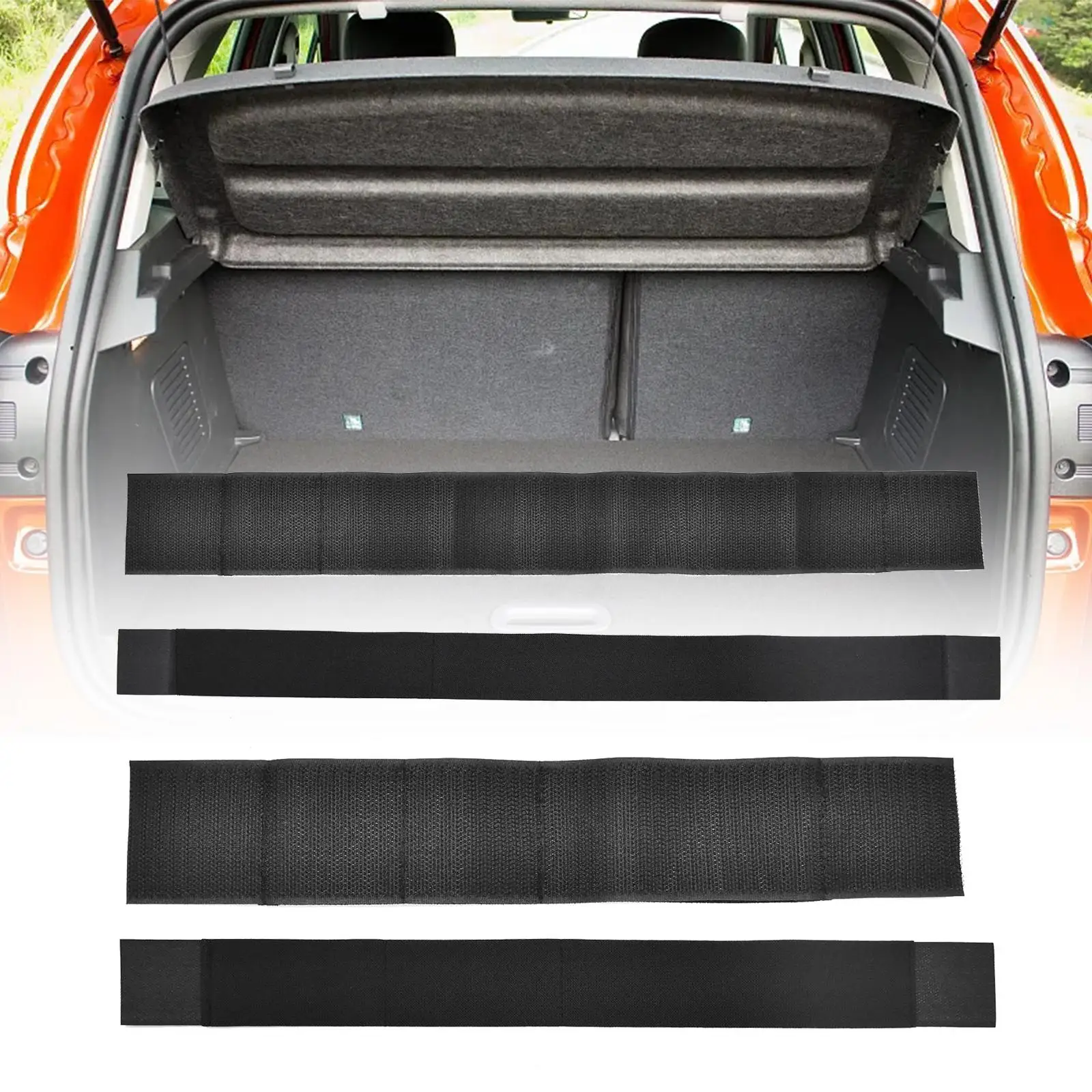 4x Car Trunk Strap Universal Fixing Strap for Minivan Luggage Truck