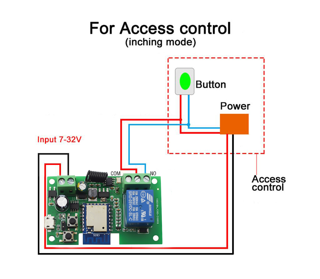 wifi interruptor deslizante portão controlador trabalho com