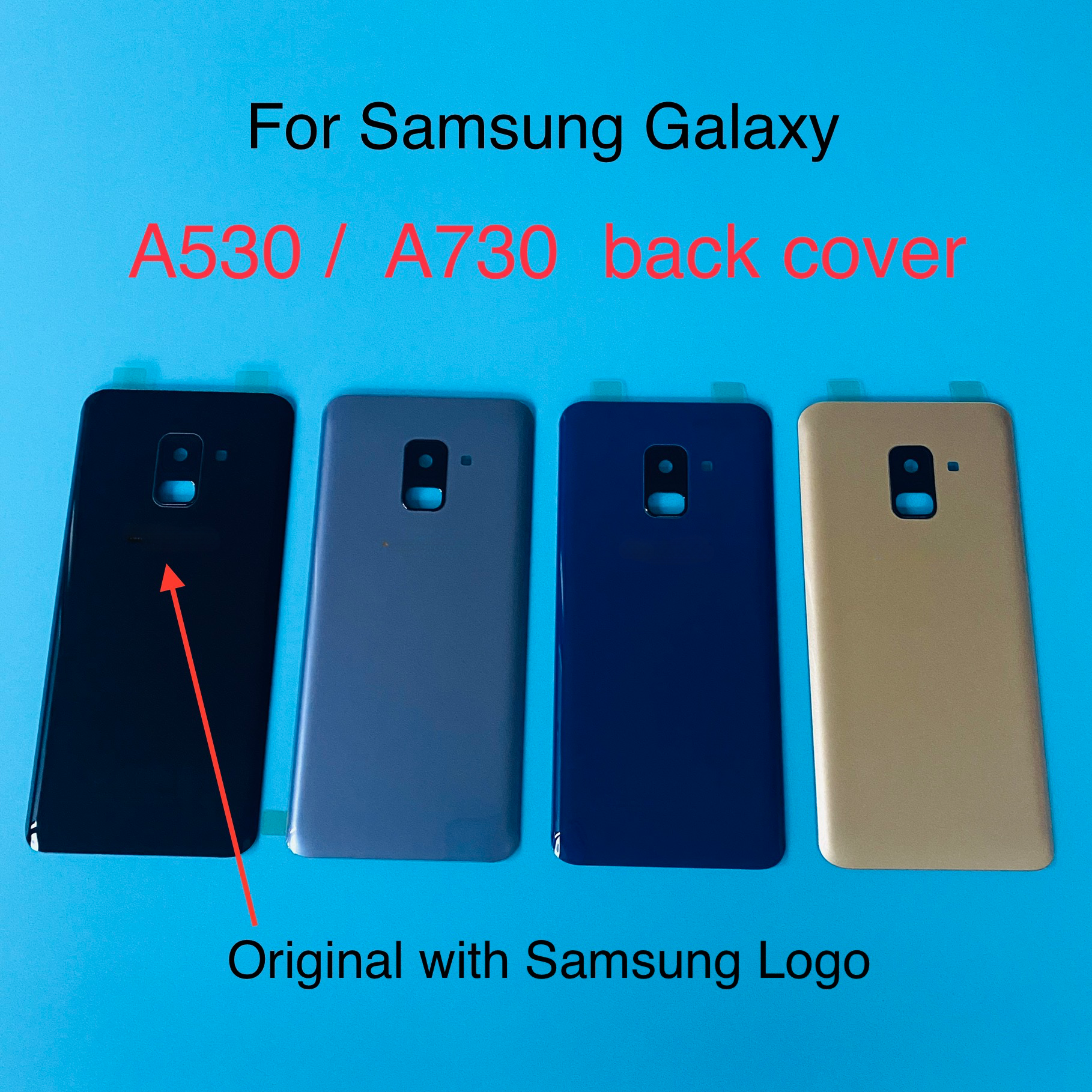 Сменная крышка аккумулятора для Samsung Galaxy A530 A730 A8/A8 Plus 2018  модели со стеклянной задней крышкой | AliExpress