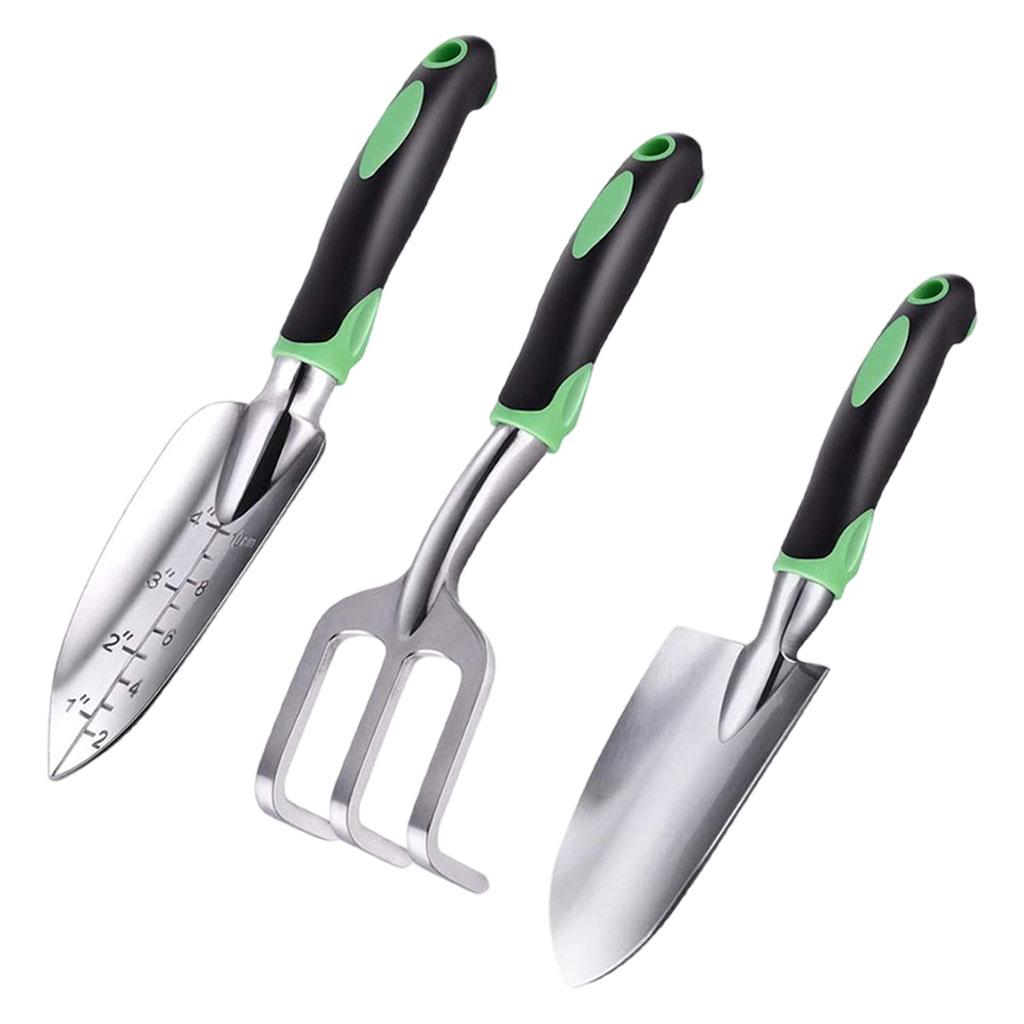 3x Gardening Tool Kit Outdoor Hand Tool for Aerating Weeding Transplanting Loosening Soil