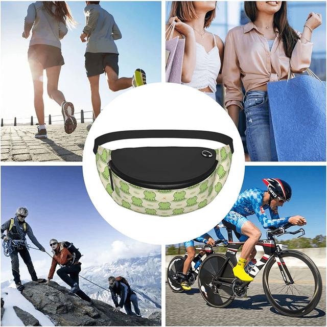 Marsupio Uomo Donna Sportivo Running – Piccolo E Impermeabile, Cintura Regolabile, Per Corsa, Ciclismo, Escursionismo (Nylon, Multi-colore)