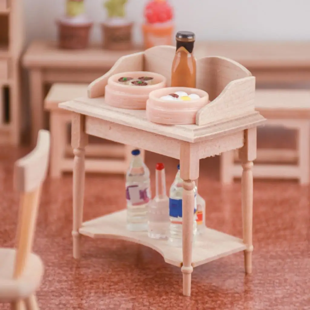 Miniature Furniture Storage  Model Kitchen  Scenes Decoration