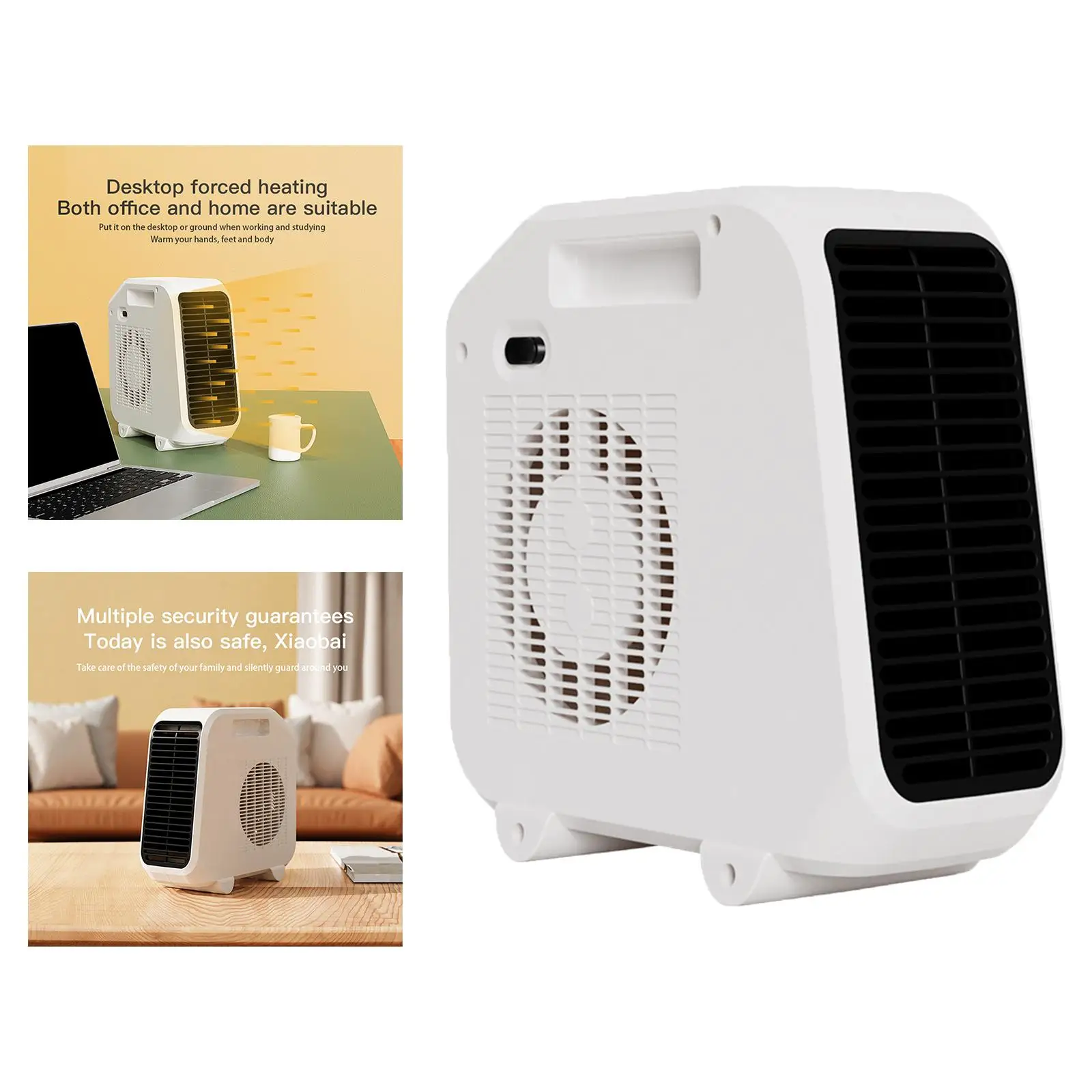 Heater Fan Warmer Machine Space Heater Heating Fan 1200W/1800W Electric Heater for Desktop Living Room Winter Bedroom Indoor