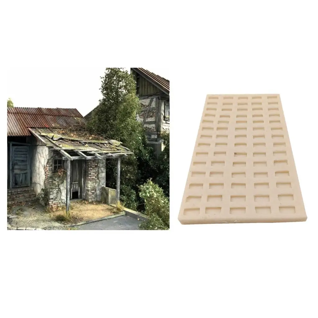 Silicone Mold Simulation Long Bricks Wall Floor Sand Table Model Making Supplies