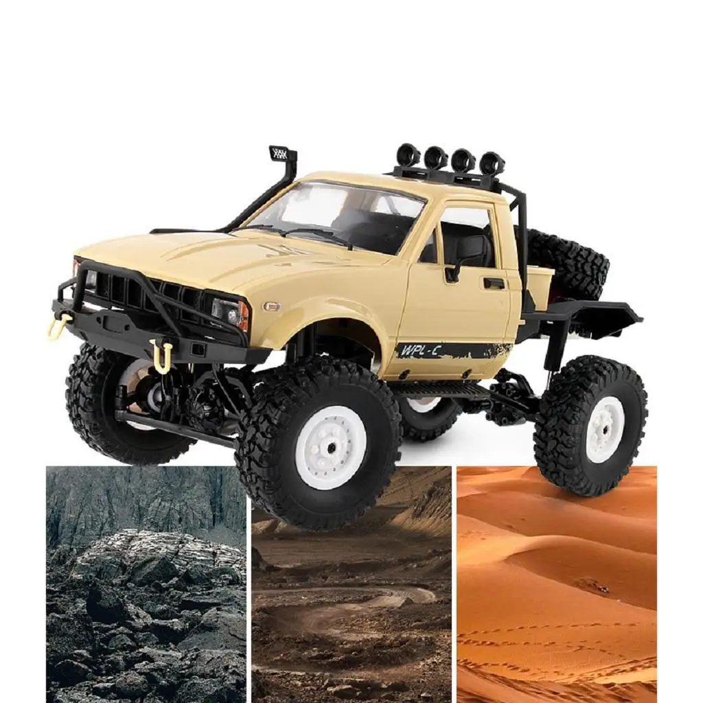 Rc Truck, 1:16 Scale Remote Control Car 2.4GHz 4WD RC Vehicles High Monster Vehicle Electric Hobby Toys