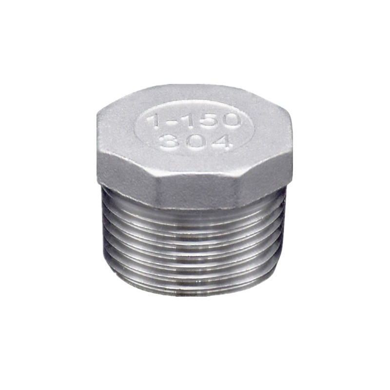 1/8" 1/4" 3/8" 1/2" 3/4" 1" 1-1/4" 1-1/2" 2" BSP NPT Außengewinde Sechskantkopf Endstopfenkappe 304 Edelstahl Rohrverschraubung Sanitär – Detail 1