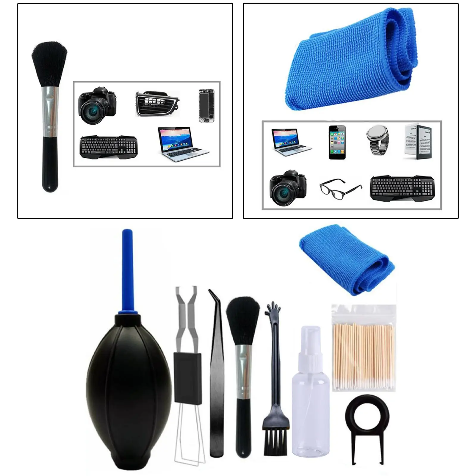 9 in 1 Portable Screen Cleaning Kit For Laptop Tablet Mechanical Keyboard
