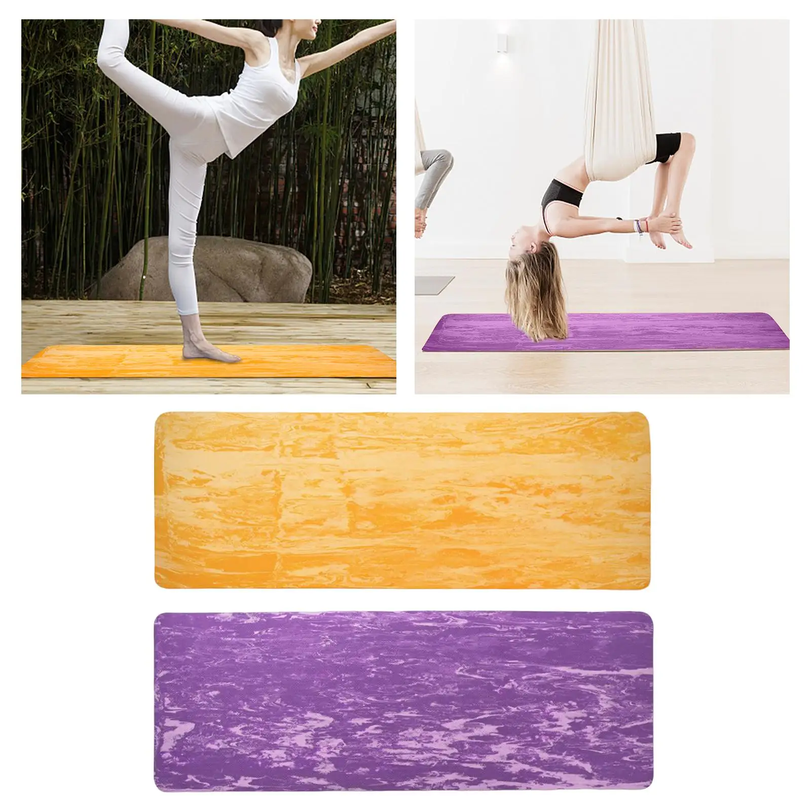 Exercise Yoga Mats Fitness Pilates Workout for Hands Knees Portable Yoga Pad