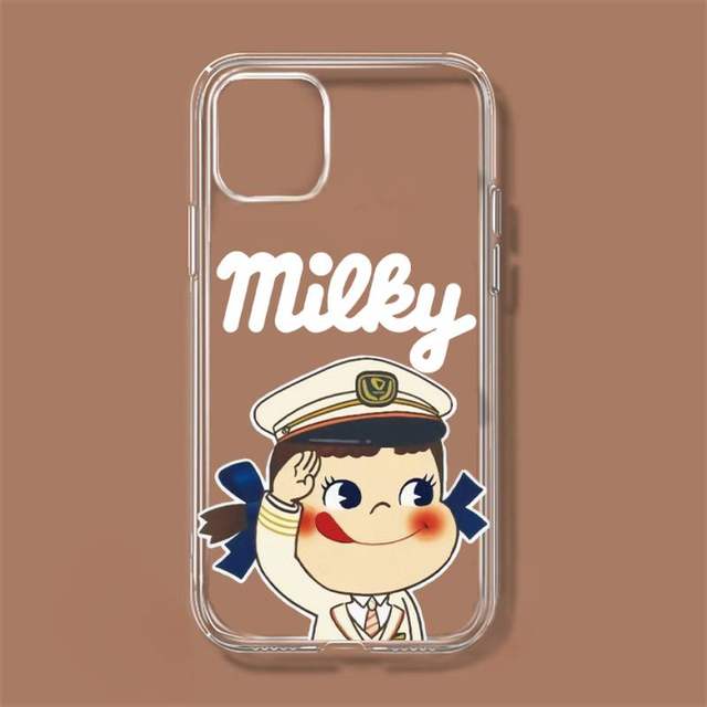 Fujiya Milky Peko-Chan Phone Case For iPhone 11 12 Mini 13