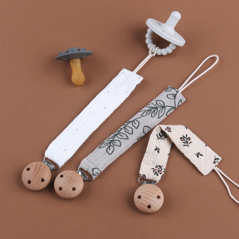 Baby Schnuller Clip Anti-Drop Baumwolle Seil Beißring Clip Schnuller Kette Säugling Geschenk a2ub – Detail 6