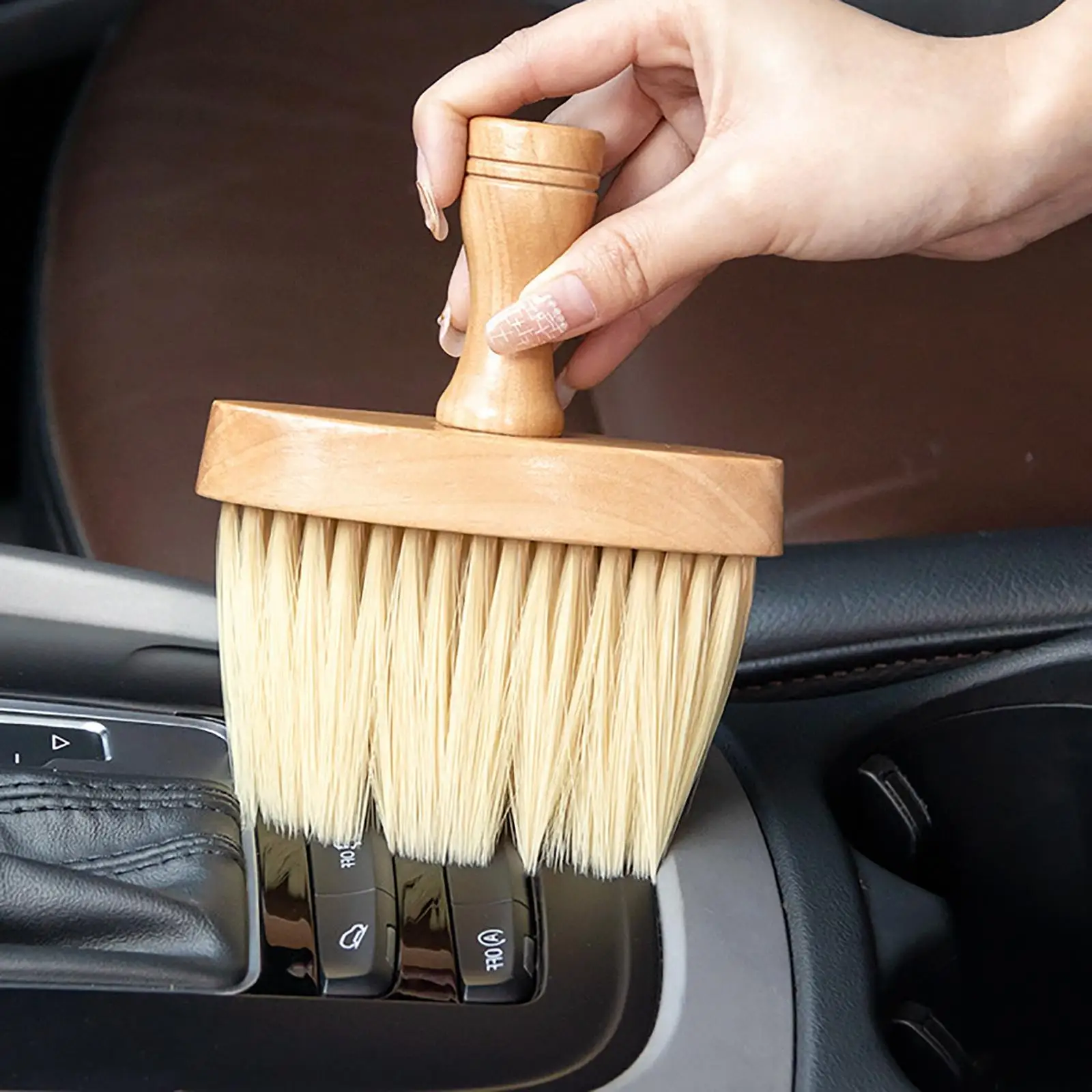 Automobile Car Interior Cleaning Wooden Brush ,Scratchs