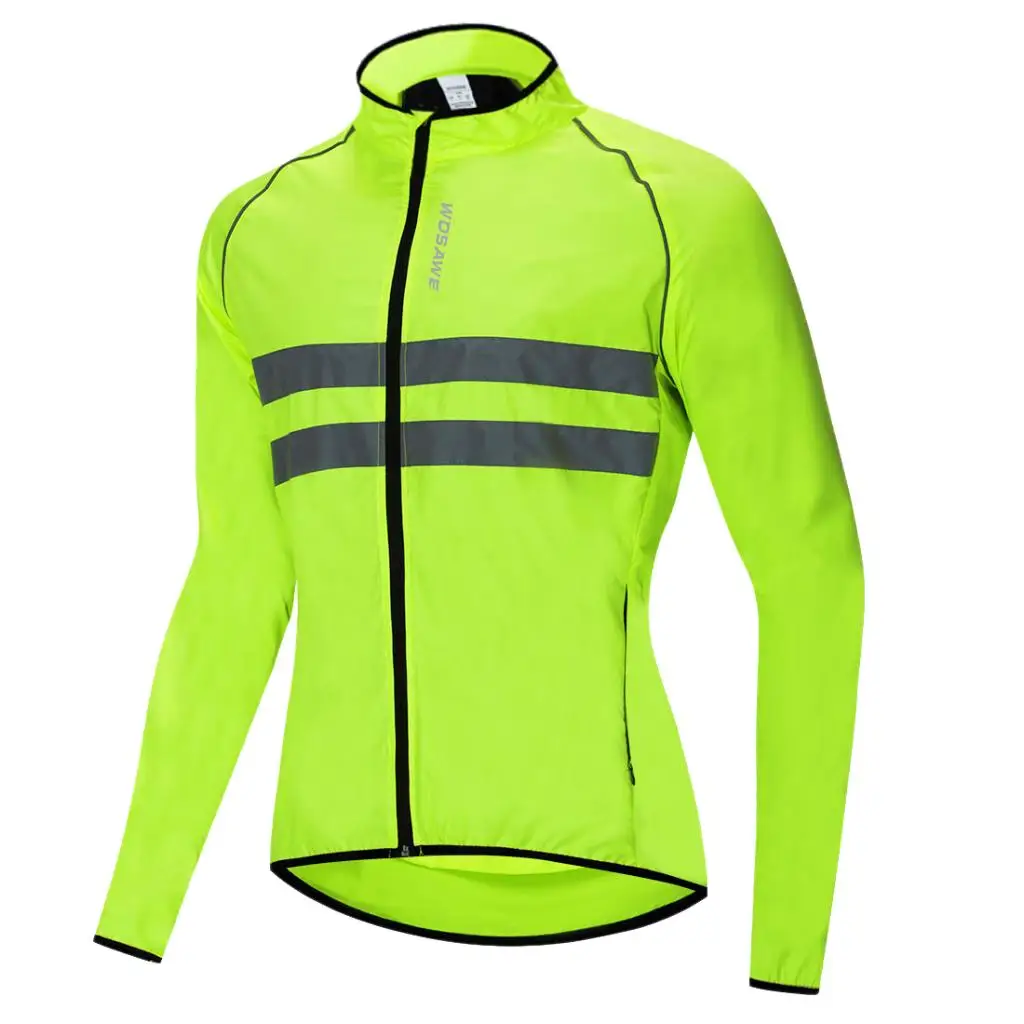 High visibility Cycling Jacket Windproof Coat Breathable Outdoor  for Men Women -  Wind   Resistance
