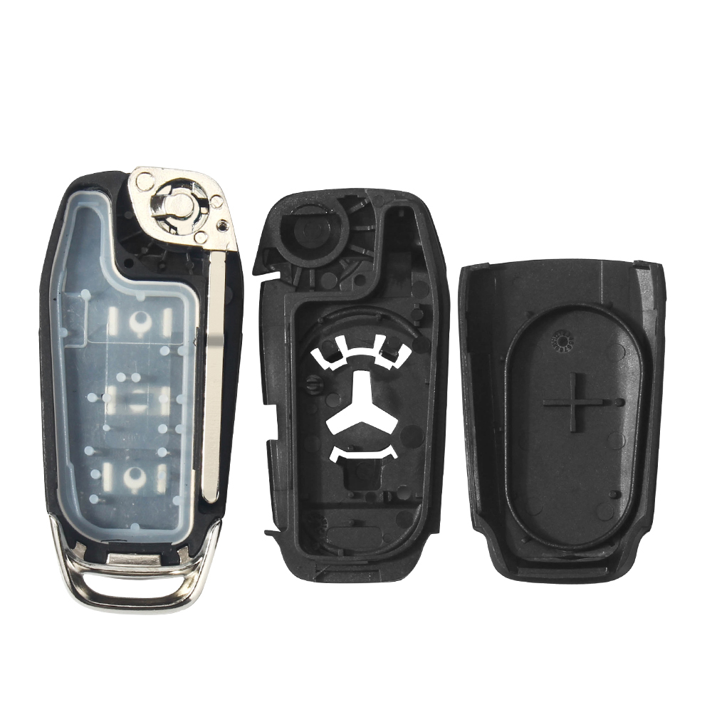 KEYYOU Flip Remote Auto Schlüssel Fall Für Ford Focus Fusion Edge Explorer Mk2 Mk7 Ranger HU101 2/3/4 Tasten – Detail 7