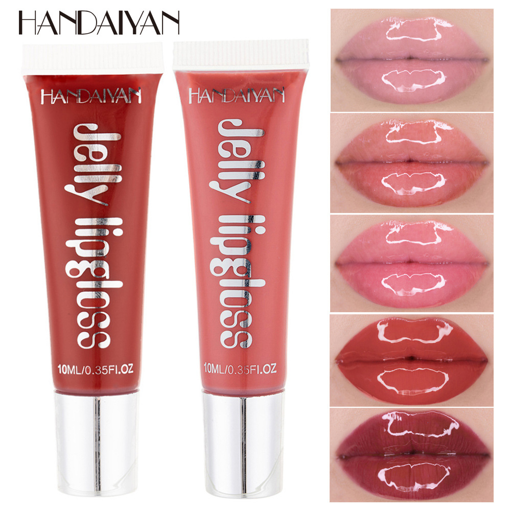 Best of Handaiyan Moisturize Jelly Lip Gloss Longlasting Glitter Red Nude Lipstick Liquid Waterproof Lipgloss Makeup Reviews & Tips