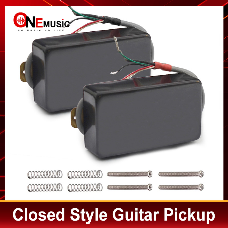 Description Picture 3 of itemClosed Style Electric Guitar Humbucker Pickup Sealed Neck Bridge Pickup for LP Guitar Black,Gold,Chrome