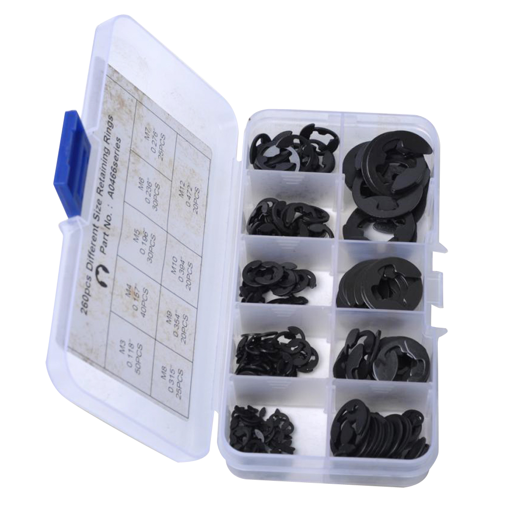 High Quality 260Pcs Retaining Snap Kit 9 Sizes