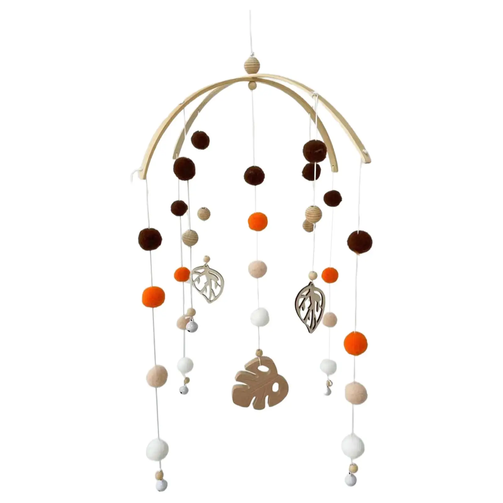 Baby Bedroom Ceiling Wooden Beads Wind Chime Hanging Baby Crib for Newborn Gifts