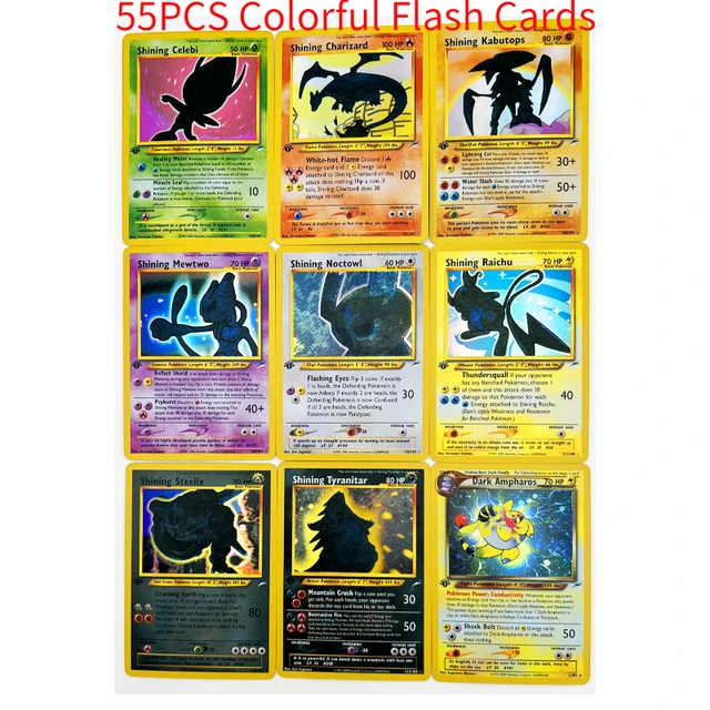 Coleção Pokémon Foil Flash Cards, Lugia, Neo, Shining, Mewtwo, Destiny,  Clássico, Jogo, Coleção, PTCG, Cartas, 1ª