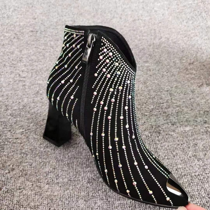 Title 4, 2022 New Women Rhinestone Ankle Boots,Fashion A...