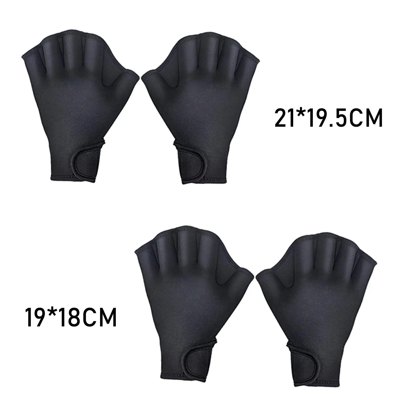 2x Swim Webbed Gloves Helping Upper Body Resistance for Paddle Training