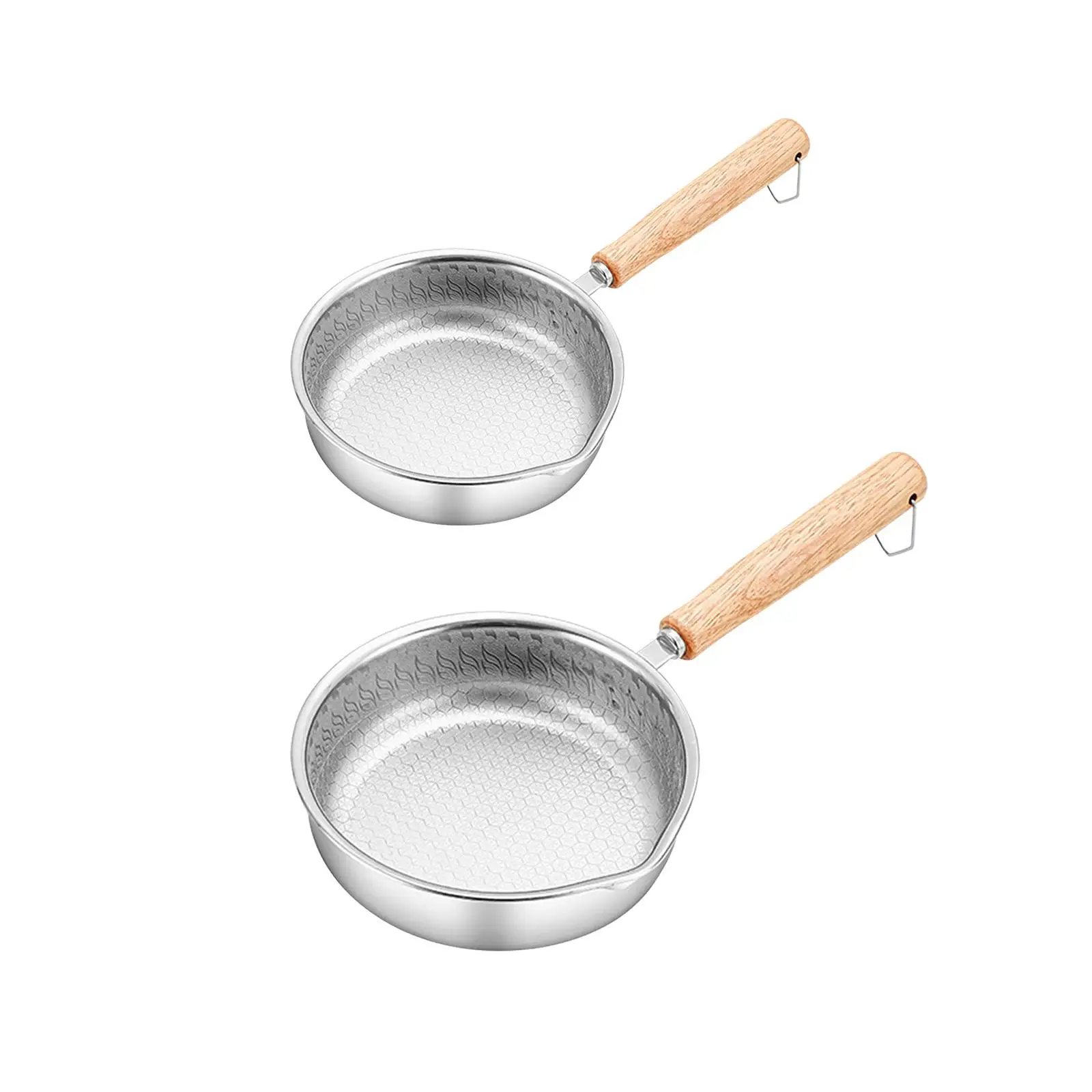Mini Nonstick Egg Pan Round Pancake Pan Heat Resistant Small Pan Egg Frying Pan for Eggs Pancakes Gas Induction All Stoves