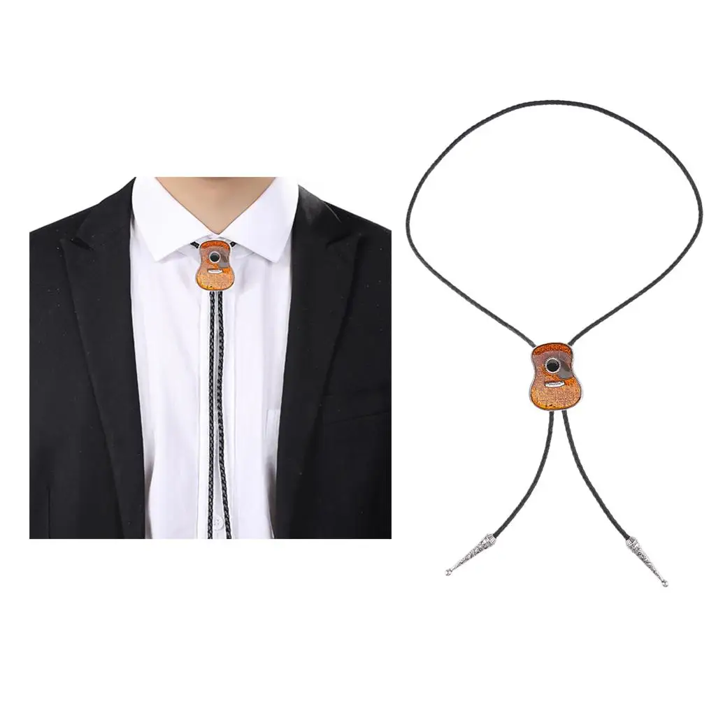 Men`s 3D Cowboy Bolo Tie Fashion Retro Style Enamel Tie Necklace Jewelry