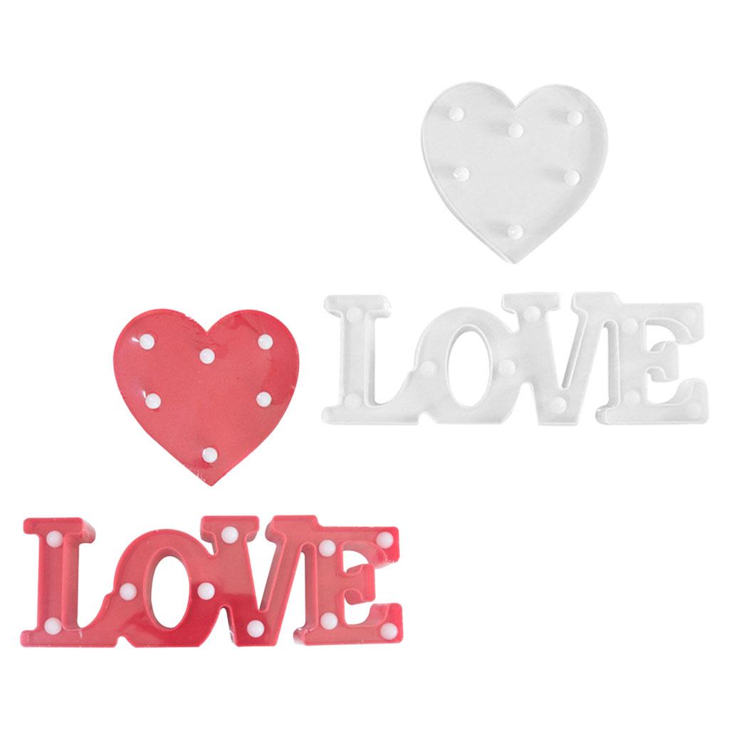 Creative LED Light Valentine'S Day Sign Lamp Desk Decoration Battery Operated Night Light for Engagement Birthday Propose Church