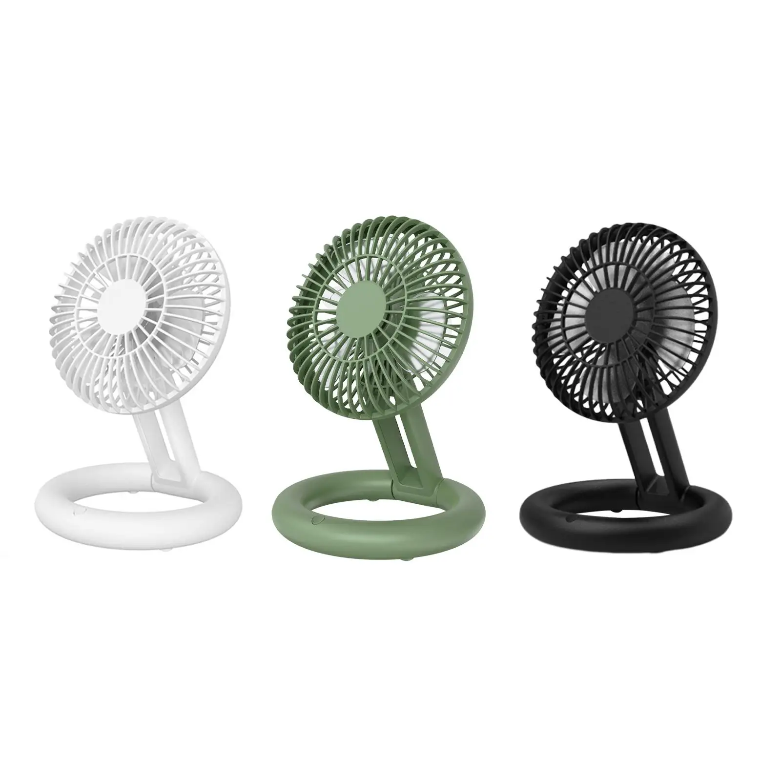 Portable Desk Fan Desk Fan Folding Small Quiet Rechargeable Makeup Fan Personal Cooling Fan for Desk Travel Indoor Outdoor Home