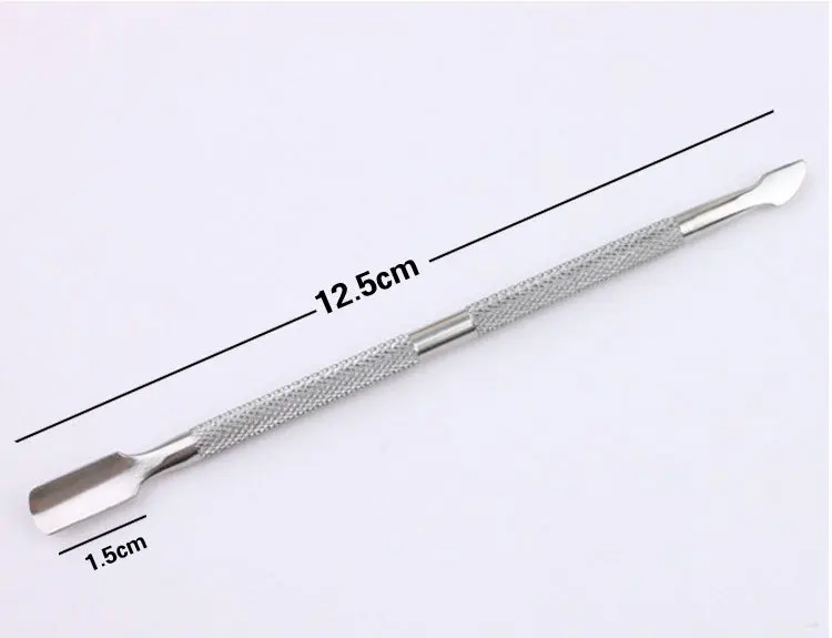 S7c5dcfd45b0e407e86a8c6c97229ddcd2 1Pcs Stainless Steel Double Head Cuticle Pusher for Manicure 2023 Tools for Nails Art Non-Slip Nail Cuticle Remover Accessories