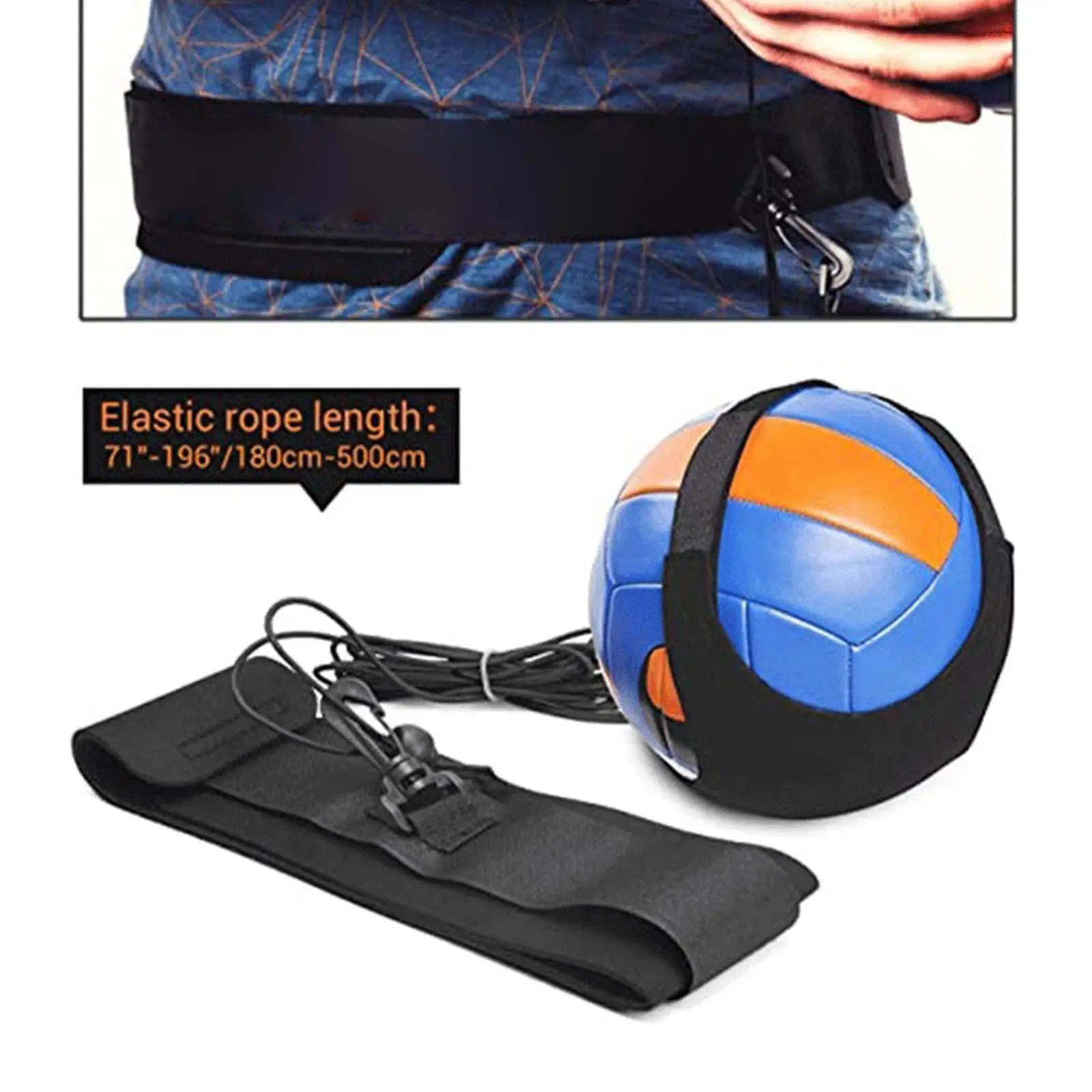 Volleyball Training Equipment Aid Elastic Cord Solo Practice Trainer for Beginners