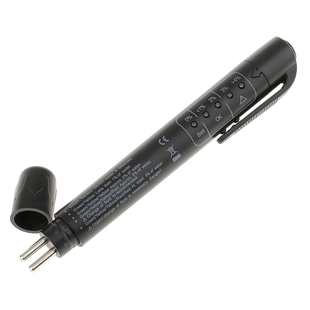 Brake Fluid  Pen, Hydraulic Fluid/Liquid/Oil Moisture  with 5 LED