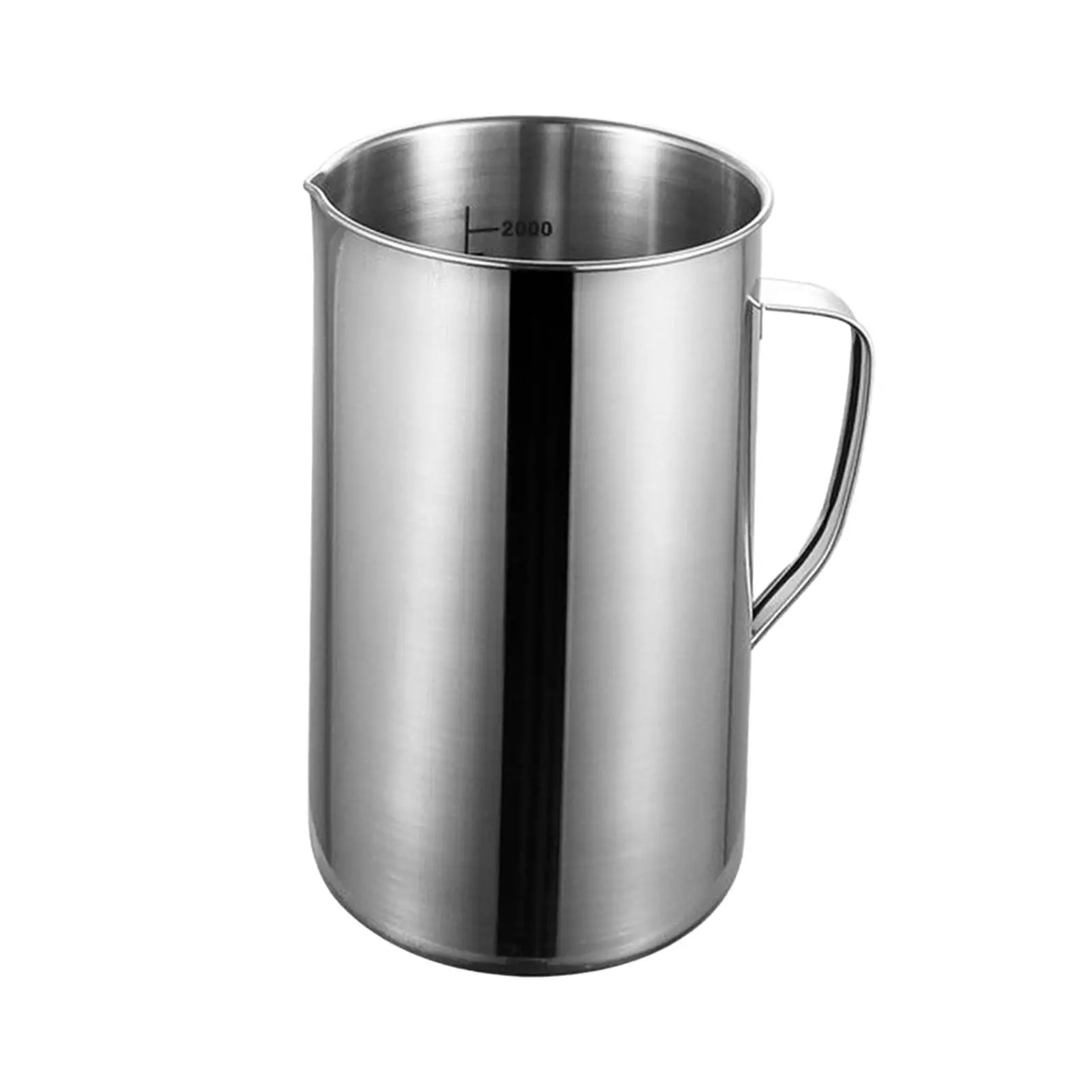 Steel Measuring Cup 2000ml Kitchen Tools Large Capacity for Restaurant Bar Party Measuring Jug Pouring Cup Liquid Measuring Cup