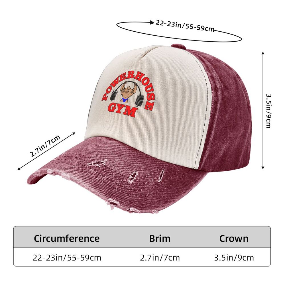 Title 22, Vintage Baumwolle Powerhouse Gym Baseball Cap D...