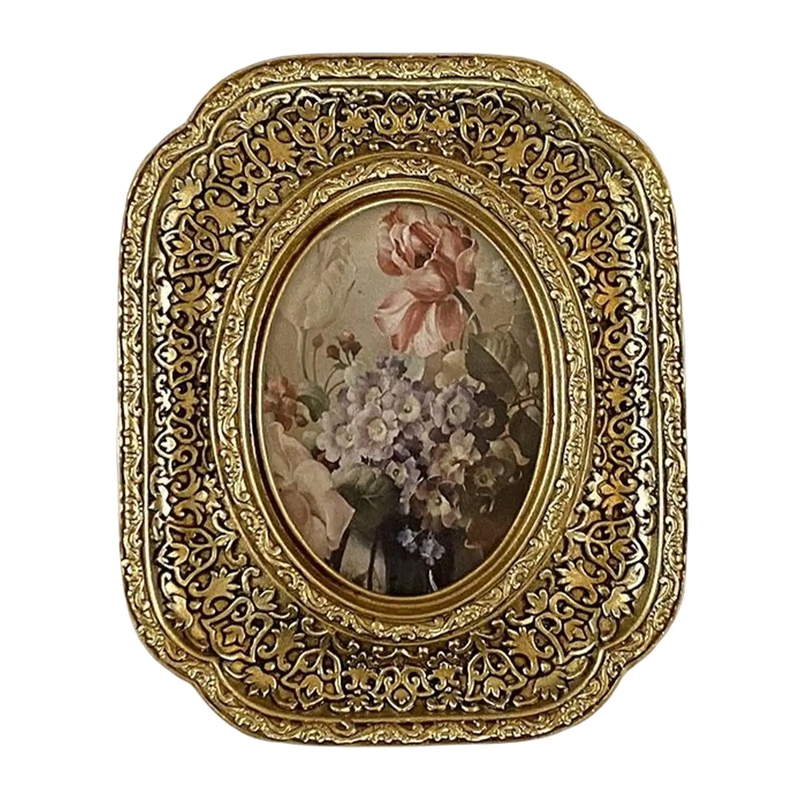 Retro Style Photo Frame Ornate Picture Frame for Holiday Home Decoration