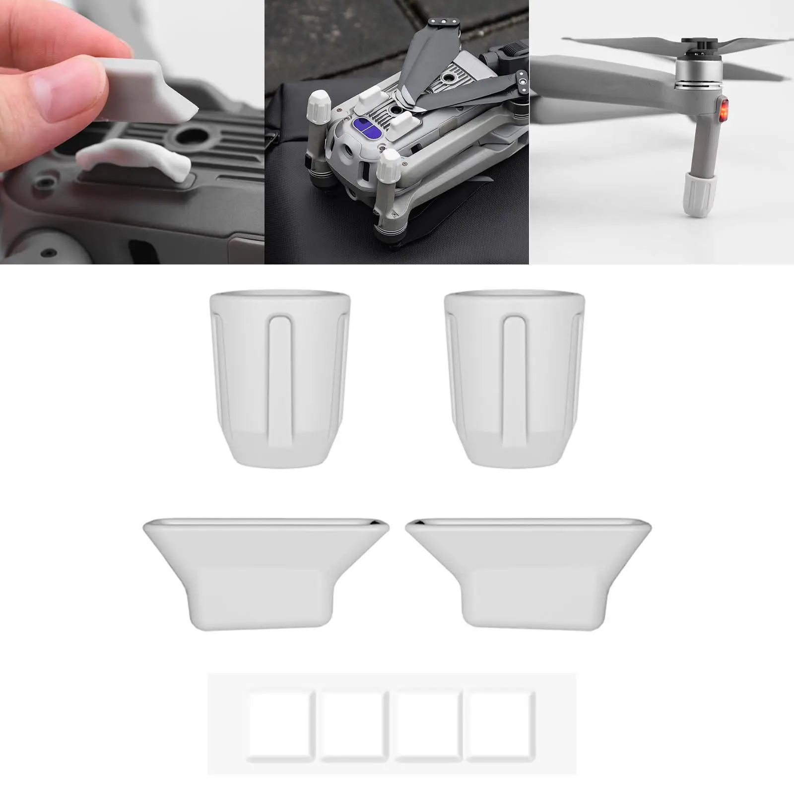 dust Mat Landing Gear Feet Protection Pad Anti Scratch Protector Kit Anti Wear Dust Plug for Air 2S Accessory Drone