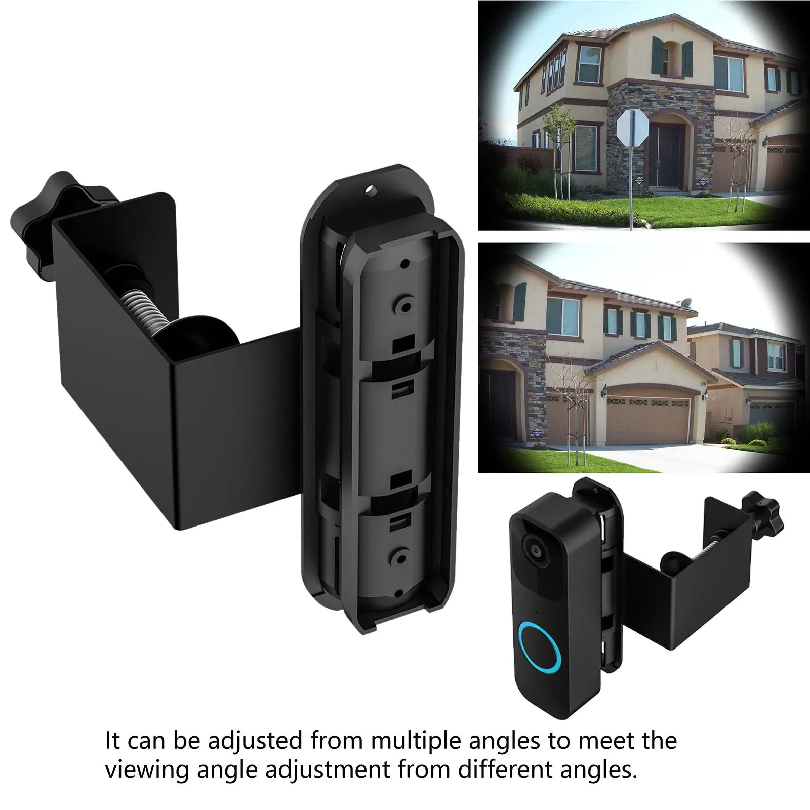 Doorbell Mount Accessories Mounting Bracket  Cover Adjustable  Doorbell Holder Ring for Apartment Room Office 