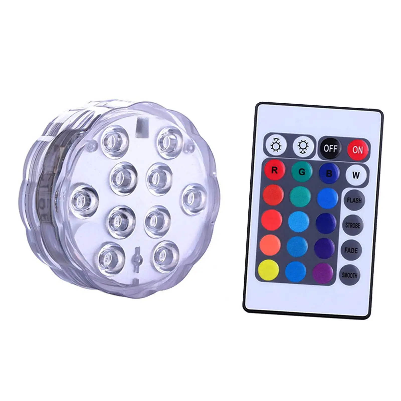 Submersible LED Lights with Remote Multicolor RGB for Underwater Party